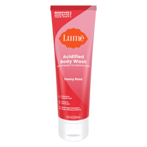 Lume Acidified Body Wash - Peony Rose Scent, 8.5 fl oz, SLS & Paraben Free, 24hr Odor Control